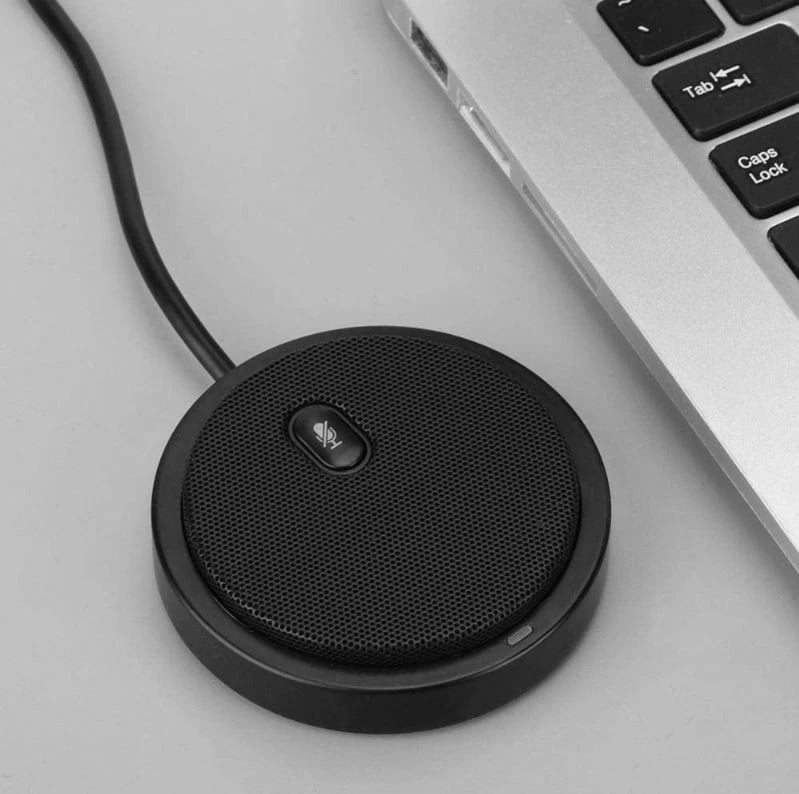 Mikrofon konferencash Techly ICC SH-22, omnidireksional, USB 2.0, i zi