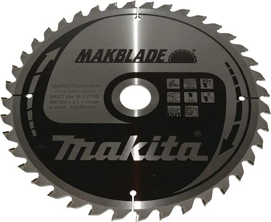 Disk sharrë rrethore Makita MakBlade, 26 cm, 1 copë