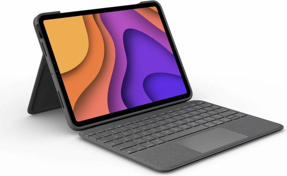Tastierë me mbështjellës Logitech Folio Touch për iPad Air 4/5, QWERTZ, trackpad, Oxford Grey