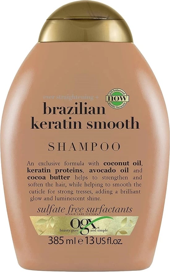 Shampon për femra OGX Ever Straightening + Brazilian Keratin Smooth, 385ml