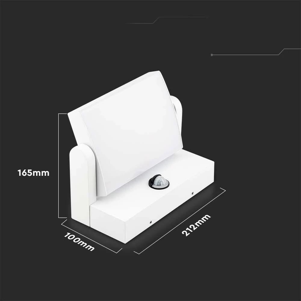 Projektor V-TAC 17W LED me sensor lëvizjeje i bardhë IP65 VT-11020S 3000K