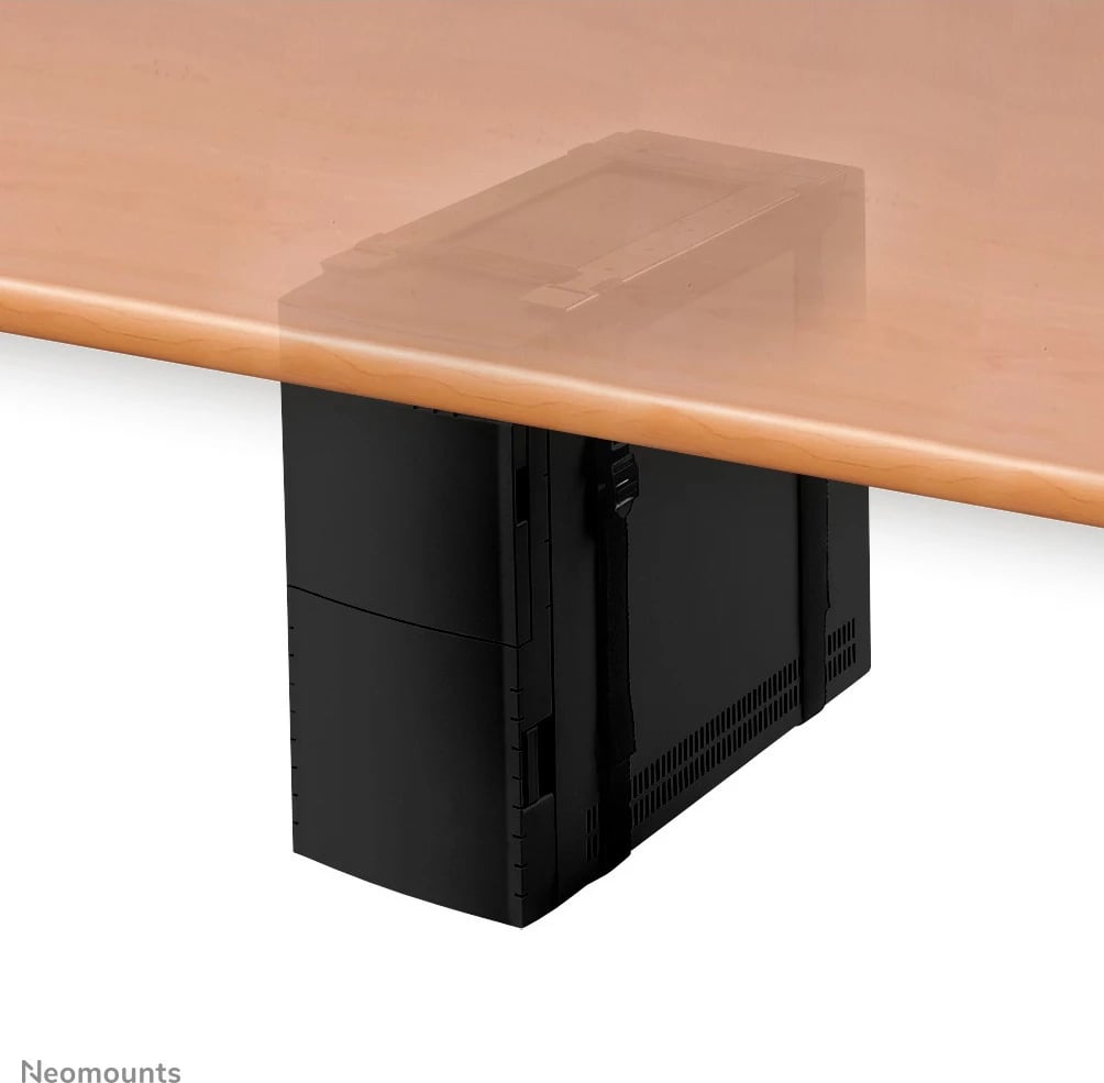 Mbajtës për kasë Newstar Neomounts CPU-D025BLACK, montim në tavolinë, çelik, i zi, 20 kg