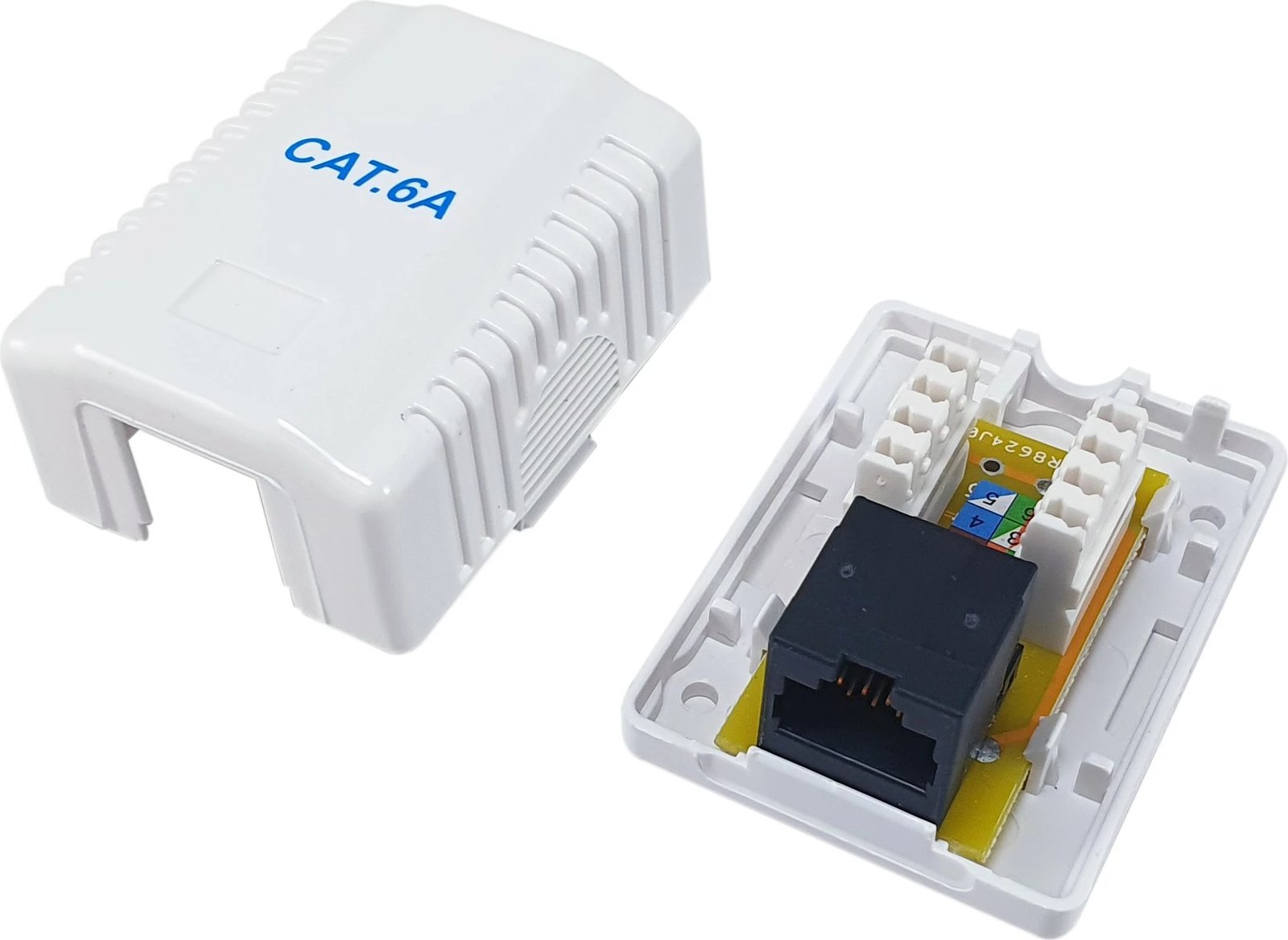 Prizë rrjeti EQUIP Cat6a, 1 portë RJ-45, e bardhë