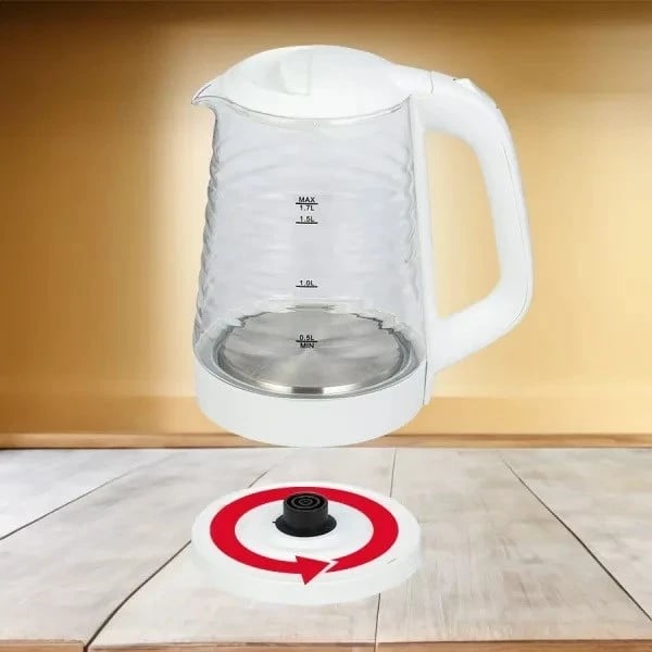 Ibrik elektrik MPM MCZ-124, 1.7 L, 2200 W, Bardhë