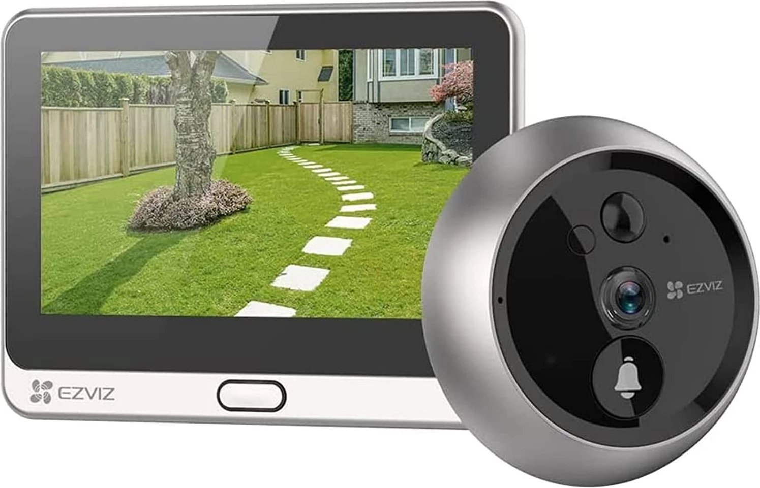 Sistem video interkomi ezviz DP2C, 2 MP, ekran 4.3", argjend