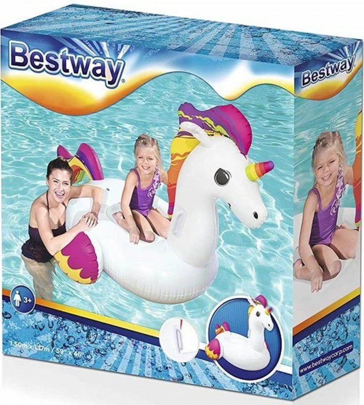 Unicorn për not, i fryrë, Bestway, për fëmijë, 150x117cm