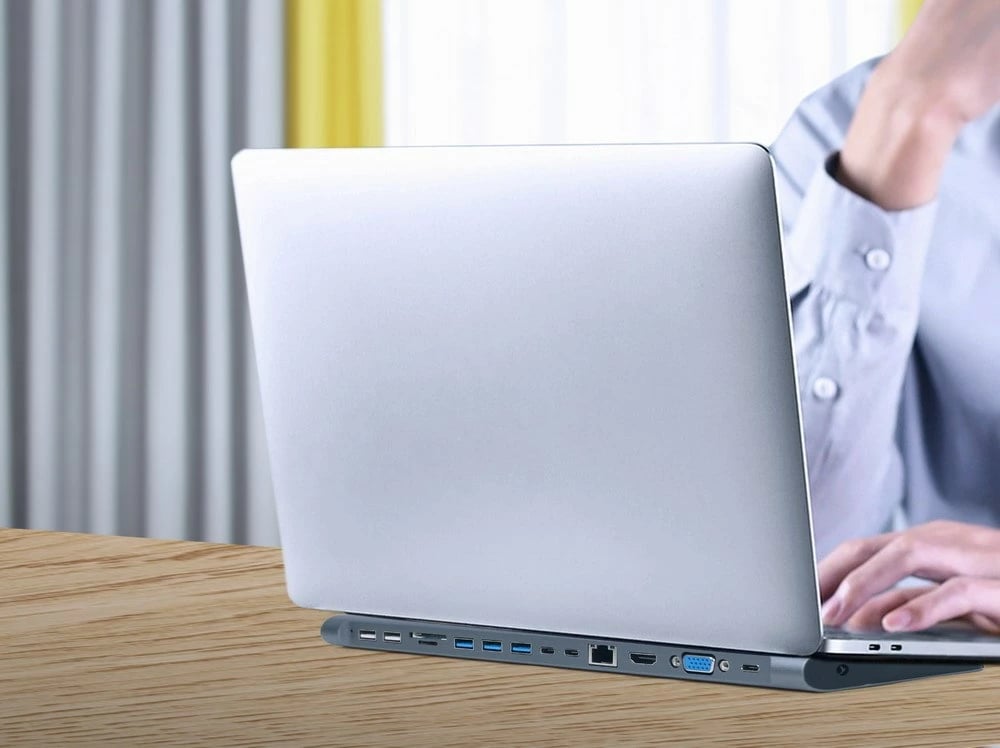 Përshtates USB me shumë porte Gembird A-CM-COMBO9-01, 9x porte, hiri