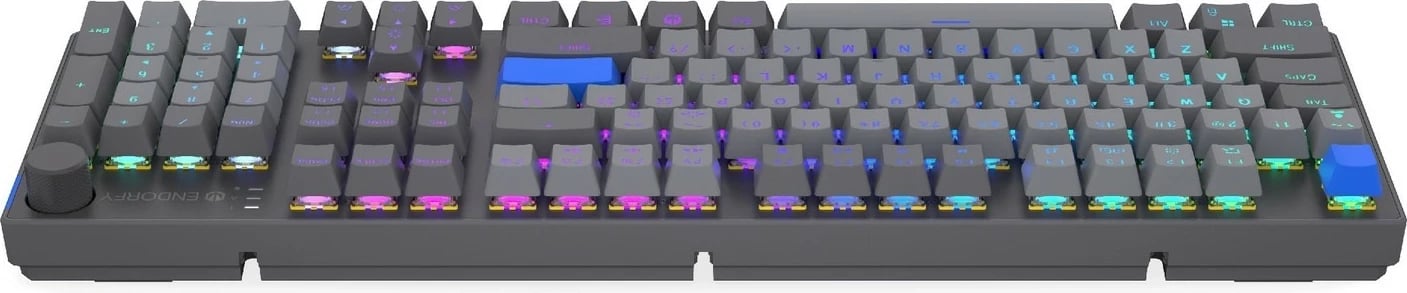 Tastierë mekanike wireless Endorfy Thock V2, RGB, full-size, hot-swap, gri
