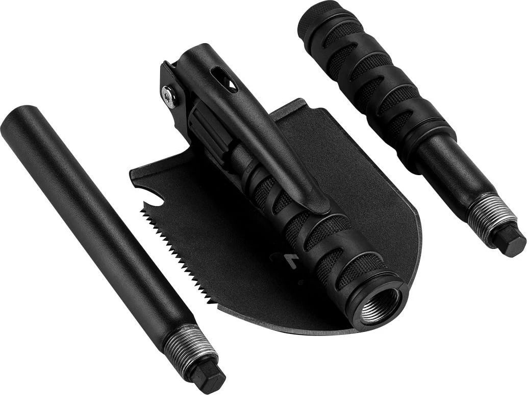 Lopatë kampingu NEO TOOLS TOP-63-122, e palosshme, e zezë