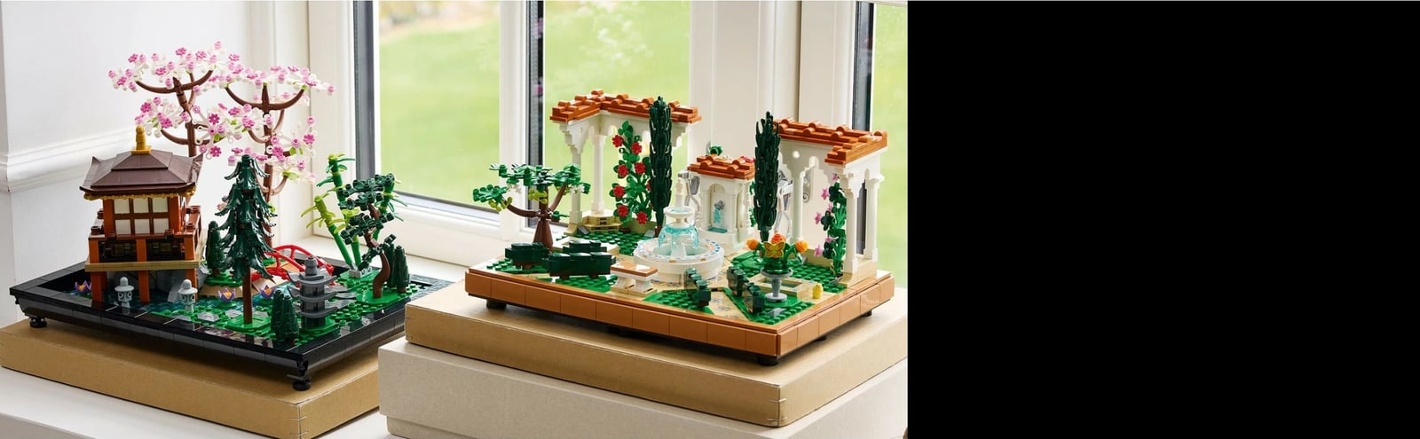 Set ndërtimi LEGO Icons 10359 Springbrunnengarten, 1302 pjesë, multikolor