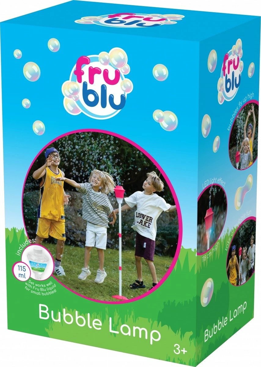 Set llambë flluskash Fru Blu me LED, Tm Toys DKF0912, 115 ml lëng, Kuqe/Bardhë