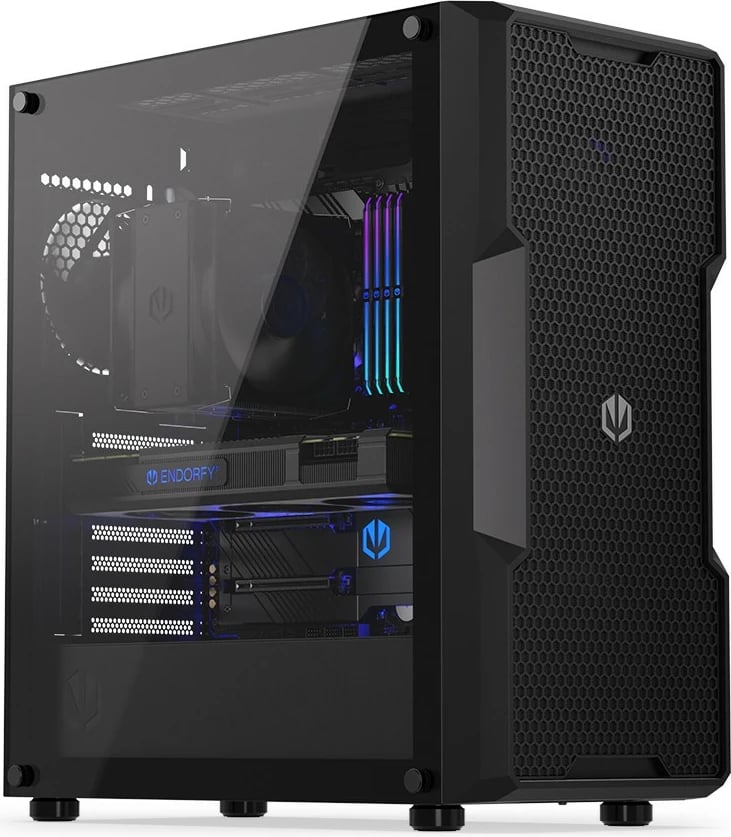 Kasë Endorfy Regnum 400 Air, Midi Tower, Tempered Glass, E zezë