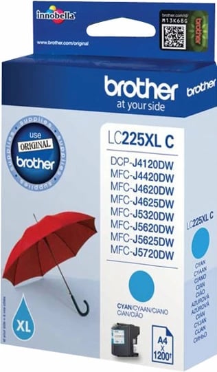 Toner Brother LC225XLC, Cian, High Yield, 1200 faqe
