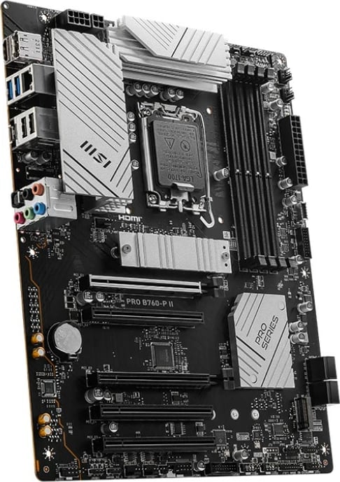 Pllakë amë MSI PRO B760-P II, ATX, LGA1700, DDR5, PCIe 4.0, 2x M.2, Gri