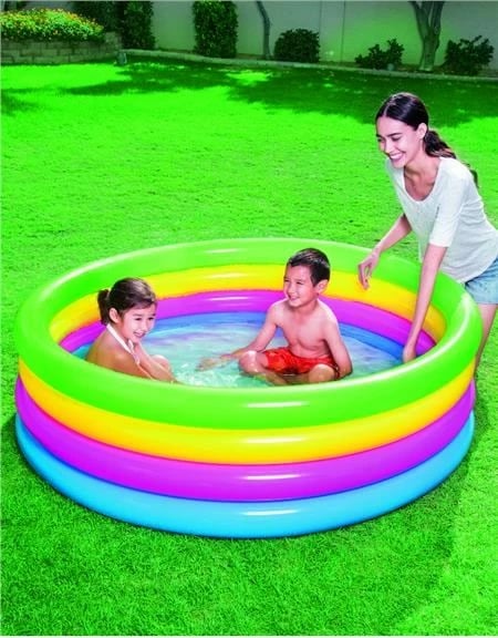 Pishinë e fryrë, Bestway, 157x46 cm, 522 L, PVC, shumëngjyrëshe