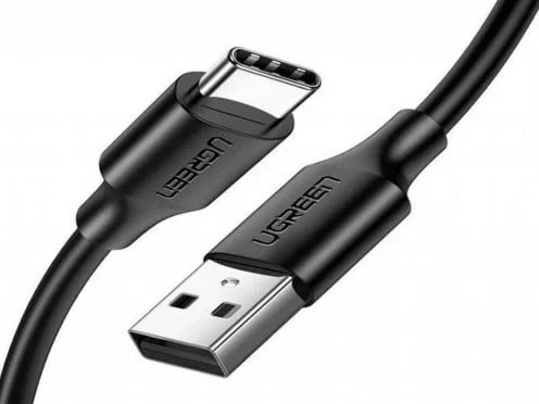 Kabllo USB UGREEN 60118, 2m, USB C në USB A, e zezë