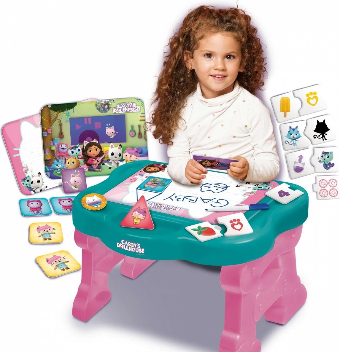 Tavolinë lojërash edukative Lisciani Gabby's Dollhouse, plastikë, për fëmijë 3+