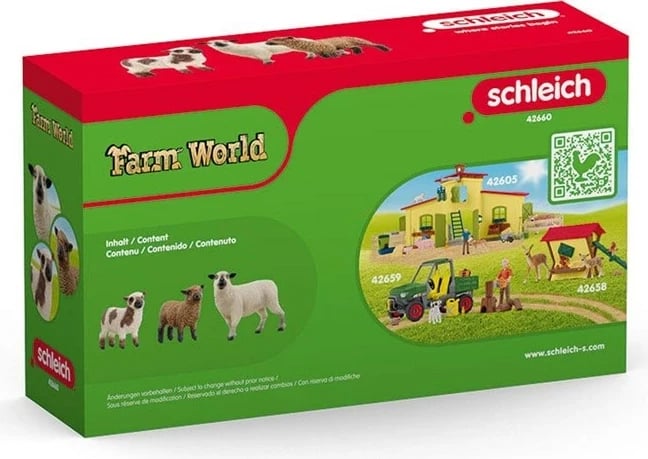 Set lodrash dele Schleich FARM WORLD, multikolor, 3 copë