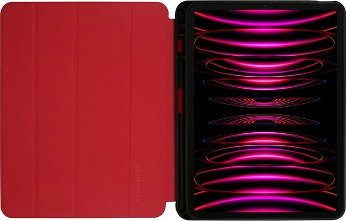 Mbështjellës CRONG FlexFolio për iPad Air 11, iPad Pro 11, me funksion për Apple Pencil, Kuq