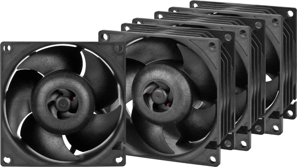 Ventilator server Arctic Cooling S8038-10K, 80 mm, 4 copë, Zi