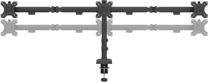 Krah monitori Neomounts DS60-600BL3 për 3 monitorë, tavolinë, i zi