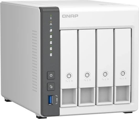 NAS Qnap TS-433, 4GB RAM, 4 disqe, bardhë
