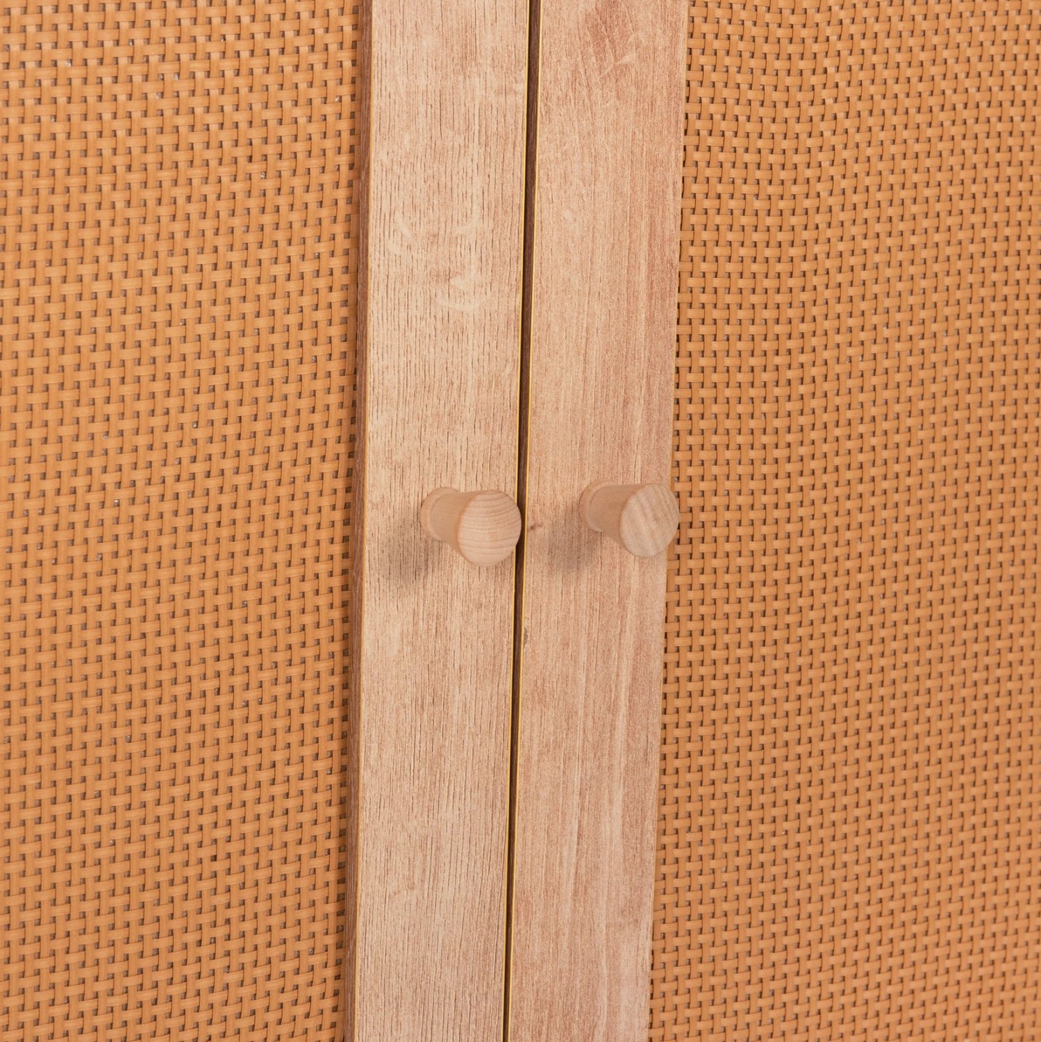 Bufe COLM FH9440.11 melaminë me ratan sintetik në 4 dyer 160x39,5x71H cm