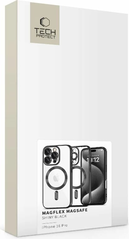 Mbështjellës Tech-Protect MagFlex për iPhone 16 Pro, MagSafe, i zi