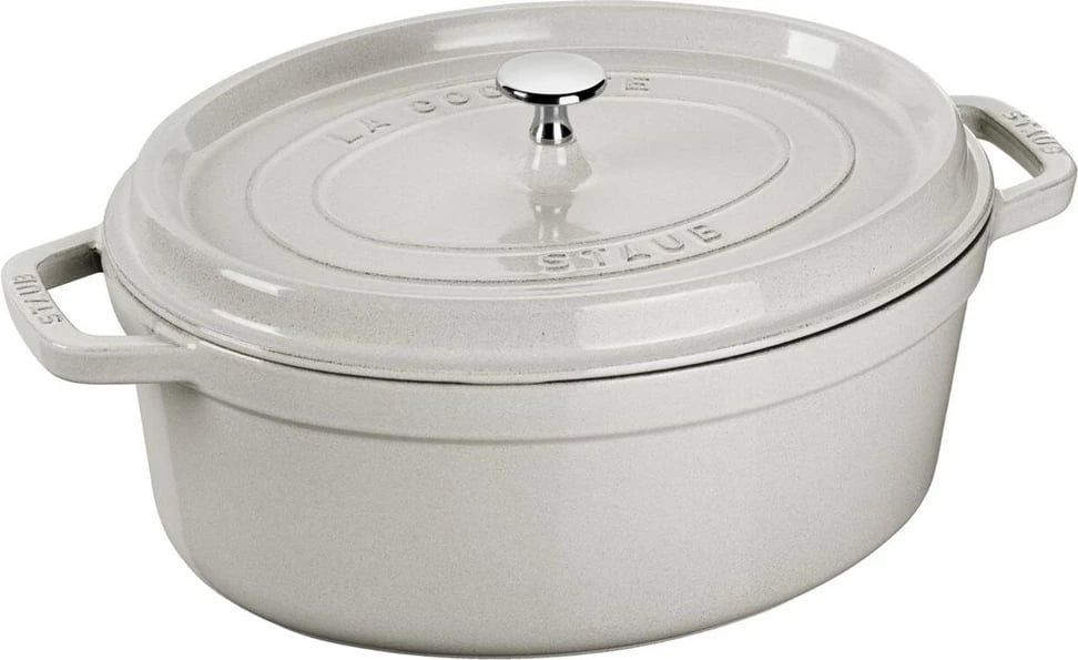 Tegell ZWILLING STAUB La Cocotte, 6.7 L, Gize, Bardhë