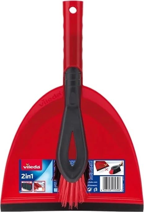 Fshesë me lopatë 2in1 Vileda, e kuqe 