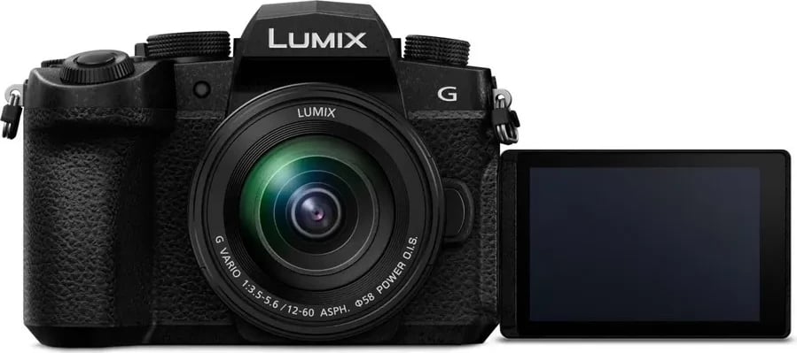 Kamerë pa pasqyrë Panasonic LUMIX G97 me objektiv VARIO 12-60mm F/3.5-5.6, e zezë