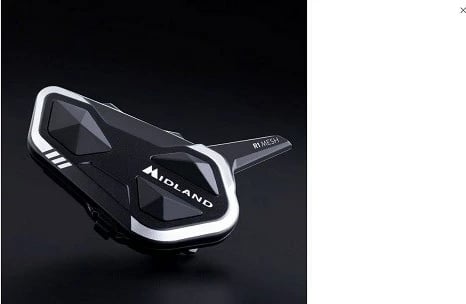 Interkom motoçiklete MIDLAND R1 MESH TWIN, i zi, set prej 2 copë