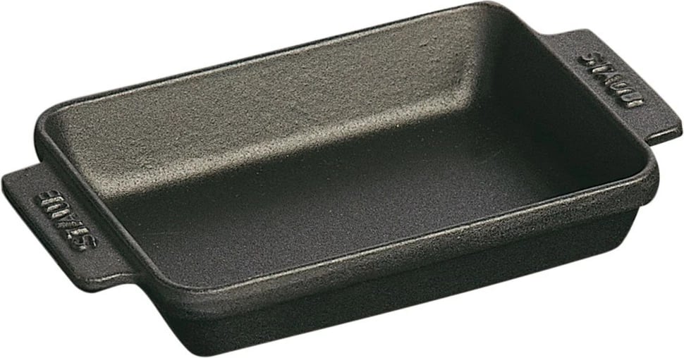 Tepsi mini drejtkëndëshe STAUB 250 ml, e zezë