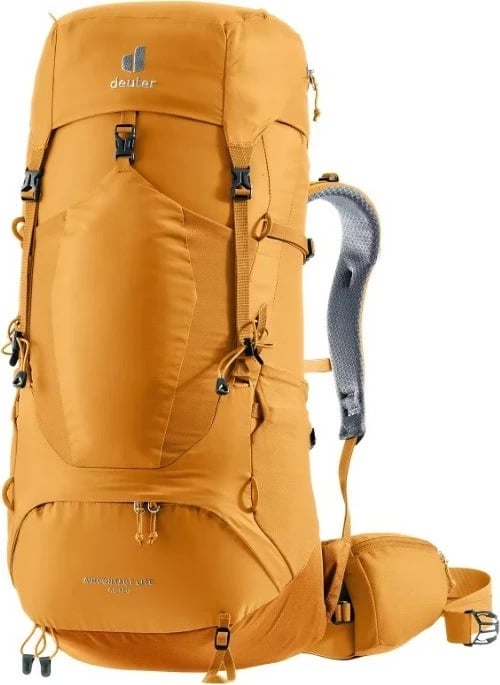Çantë shpine Deuter Aircontact Lite 40+10, për hiking, Amber