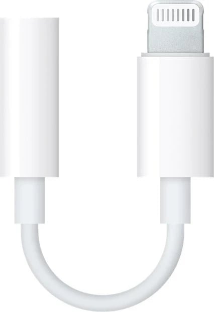 Kabllo karikuese për dëgjuese Apple Lightning/Jack, 3.5mm, e bardhë   Kabllo karikuese për dëgjuese Apple Lightning/Jack, 3.5mm, e bardhë