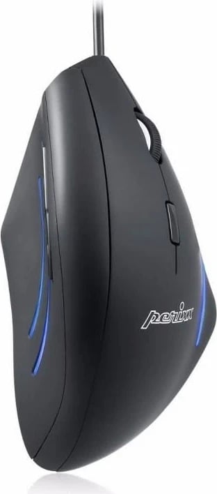 Maus Perixx PERIMICE-508 me kabllo, optik, vertikal, i zi