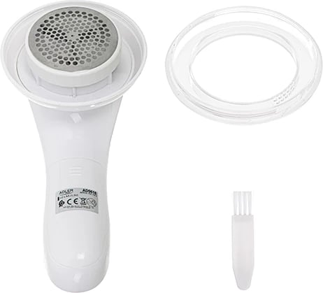 Heqës pushash Adler AD 9616, rrjetë dhe tehe inox, zonë pune 5 cm, me 2xAA, i bardhë