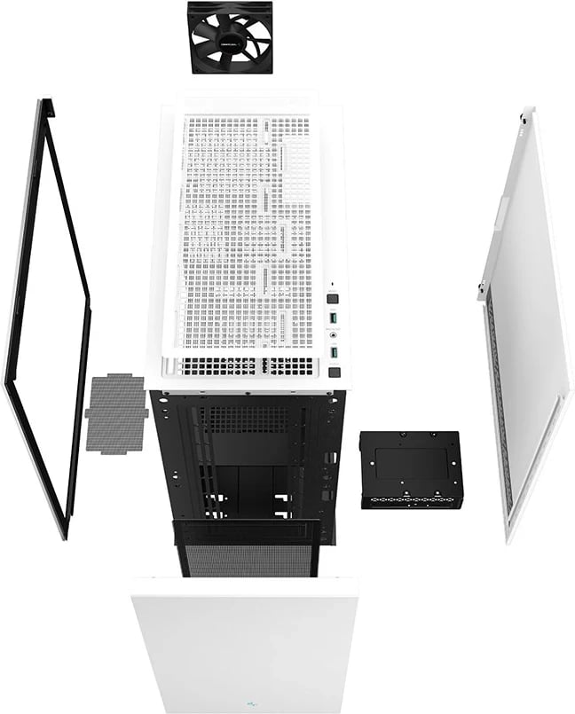 Kasë Kompjuteri DEEPCOOL CH510 Midi Tower e Bardhë Kasë Kompjuteri DEEPCOOL CH510 Midi Tower e Bardhë