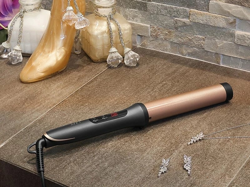Lok për flokë Lafe Sleek & Shine Curler 32 mm, e zezë/kupër