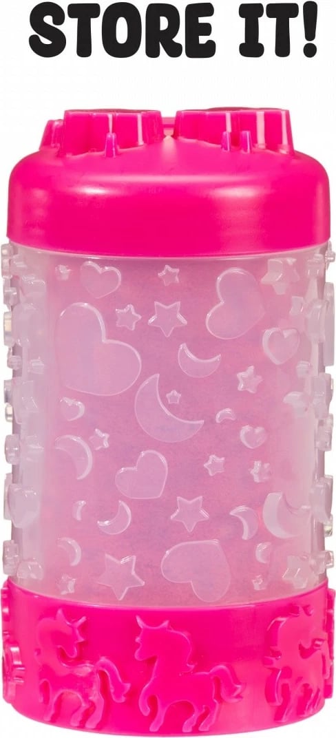 set rërë kinetike, MGA Wonder Factory Never Dry Sand Mega Bag 544913-EUC/553281, 2 lbs 3+, portokalli/kuqe