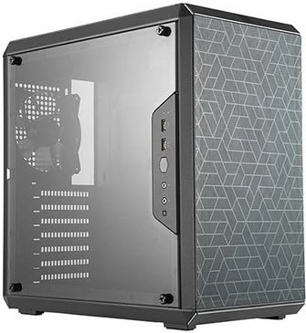 Kasë Cooler Master MasterBox Q500L, Midi Tower, panel transparent, e zezë