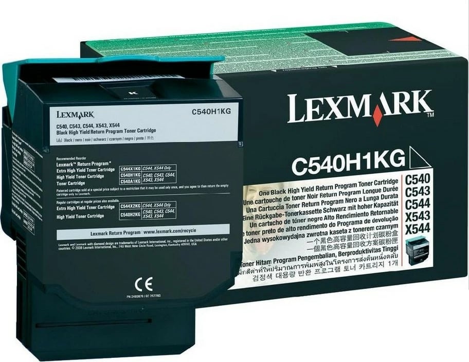 Toner Lexmark C540H1KG, i zi, 2500 faqe