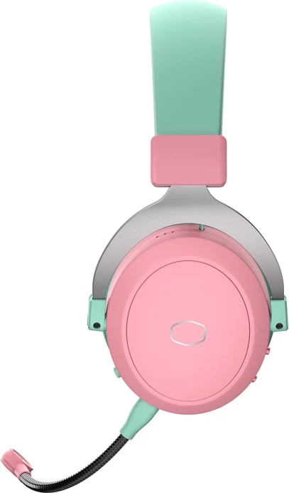 Kufje gaming Cooler Master CH351-MC, wireless, Bluetooth 5.4, mikrofon i shkëputshëm, jeshile-rozë