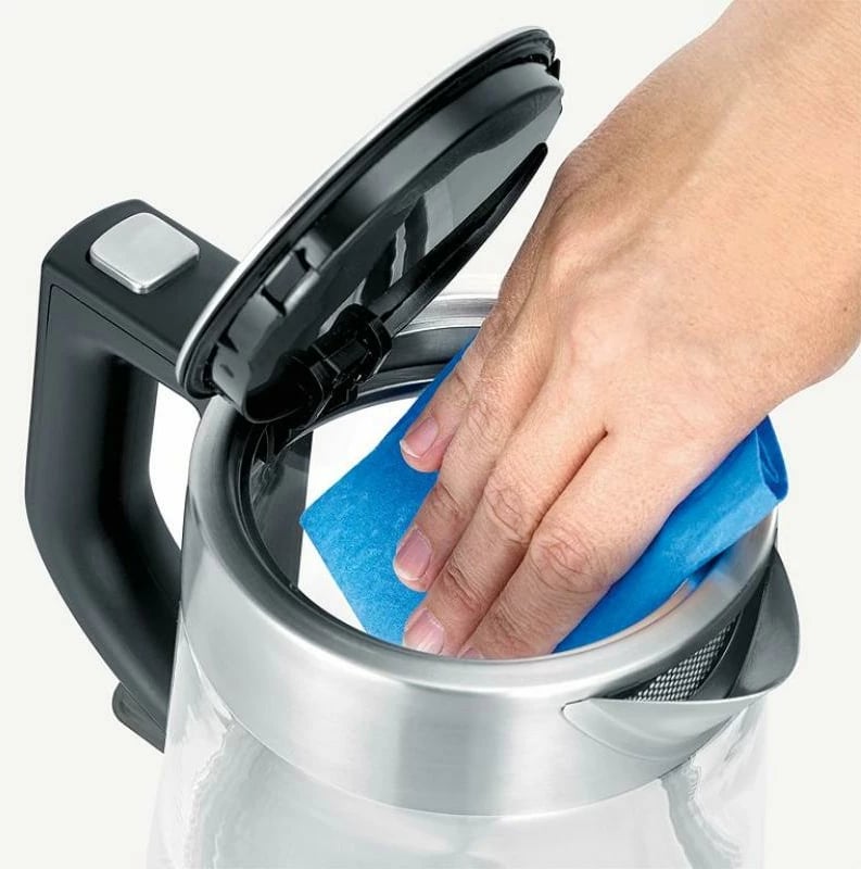 Çajnik elektrik, Severin, WK 3468, 1 L, xham & inoks, 360° pa kabllo, e zezë