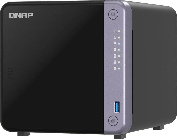 NAS desktop QNAP TS-432X-4G, 4 vende për disqe, 4 GB RAM, 10GbE, E zezë