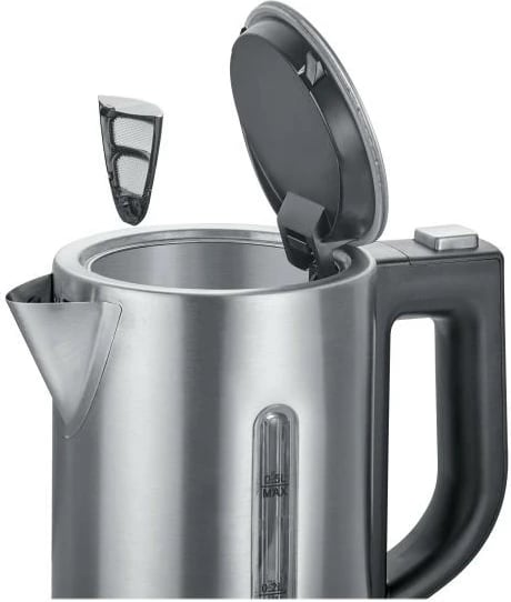 Zierëse uji, Severin, WK 3647, 0.5L, çelik inox, udhëtimi, 115/230V, e zezë