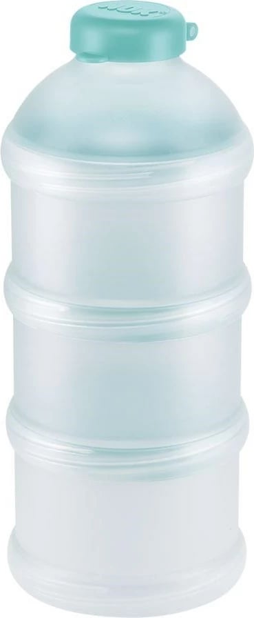 Shpërndarës pluhur qumështi, NUK, set 3 enë, pa BPA, grykë me filetë, ngjyrë mint