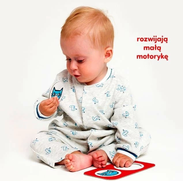 Puzzle kontrast CzuCzu Contrast Puzzles - Pairing, 18 pjesë, për fëmijë 12+ muajsh