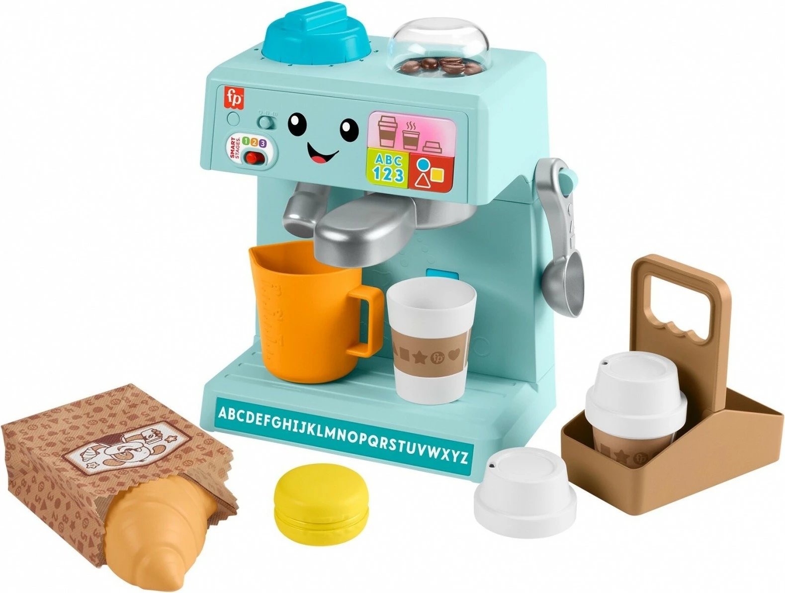 Lodër edukative makinë kafeje Fisher Price Laugh & Learn HYT01, shumëngjyrëshe, për fëmijë 18m+