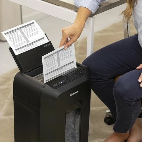 Shredder Fellowes AutoMax 90M, Autofeed, Partikelschnitt, 90 Fletë, 4x12mm, P-4, E zezë